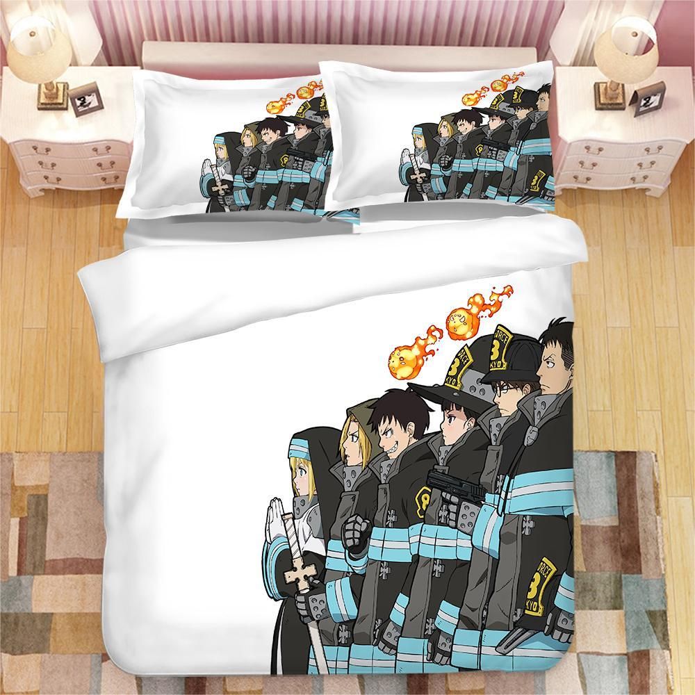 Enn Enn No Shouboutai Fire Force 3 Duvet Cover Pillowcase