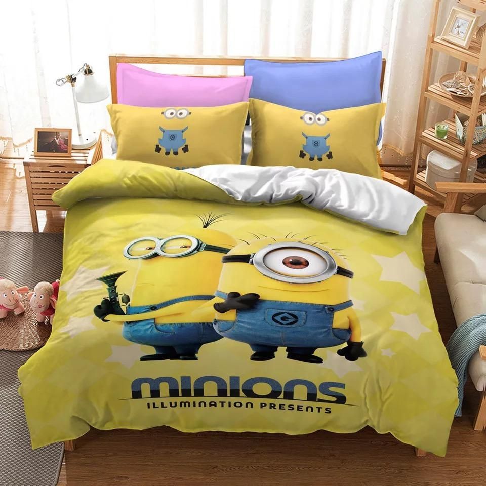 Despicable Me Minions 13 Duvet Cover Pillowcase Bedding Sets Home