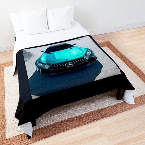 Blue Mercedes Benz Bedding Sets Duvet Cover Bedroom Quilt Bed