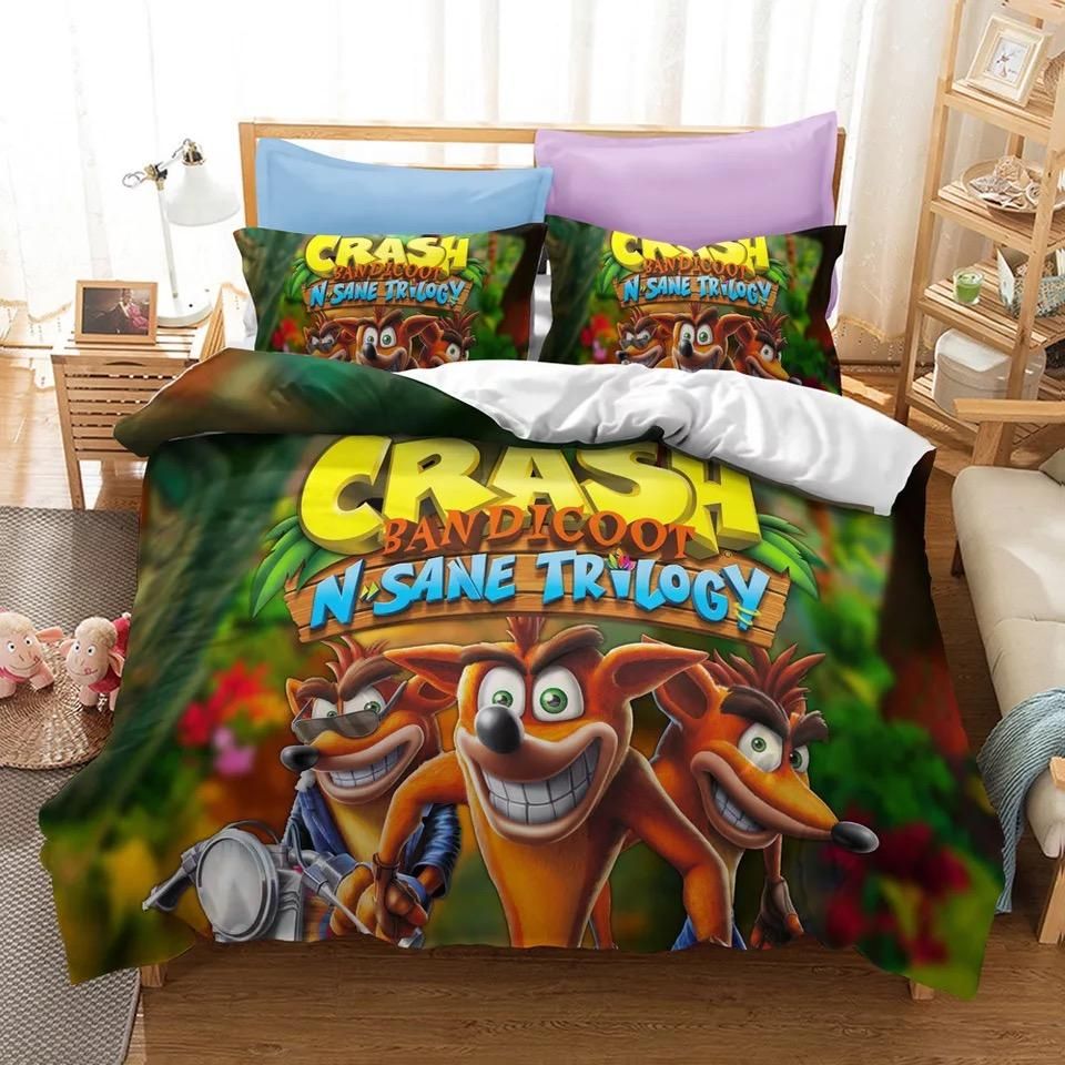 Crash Bandicoot 3 Warped 13 Duvet Cover Quilt Cover Pillowcase