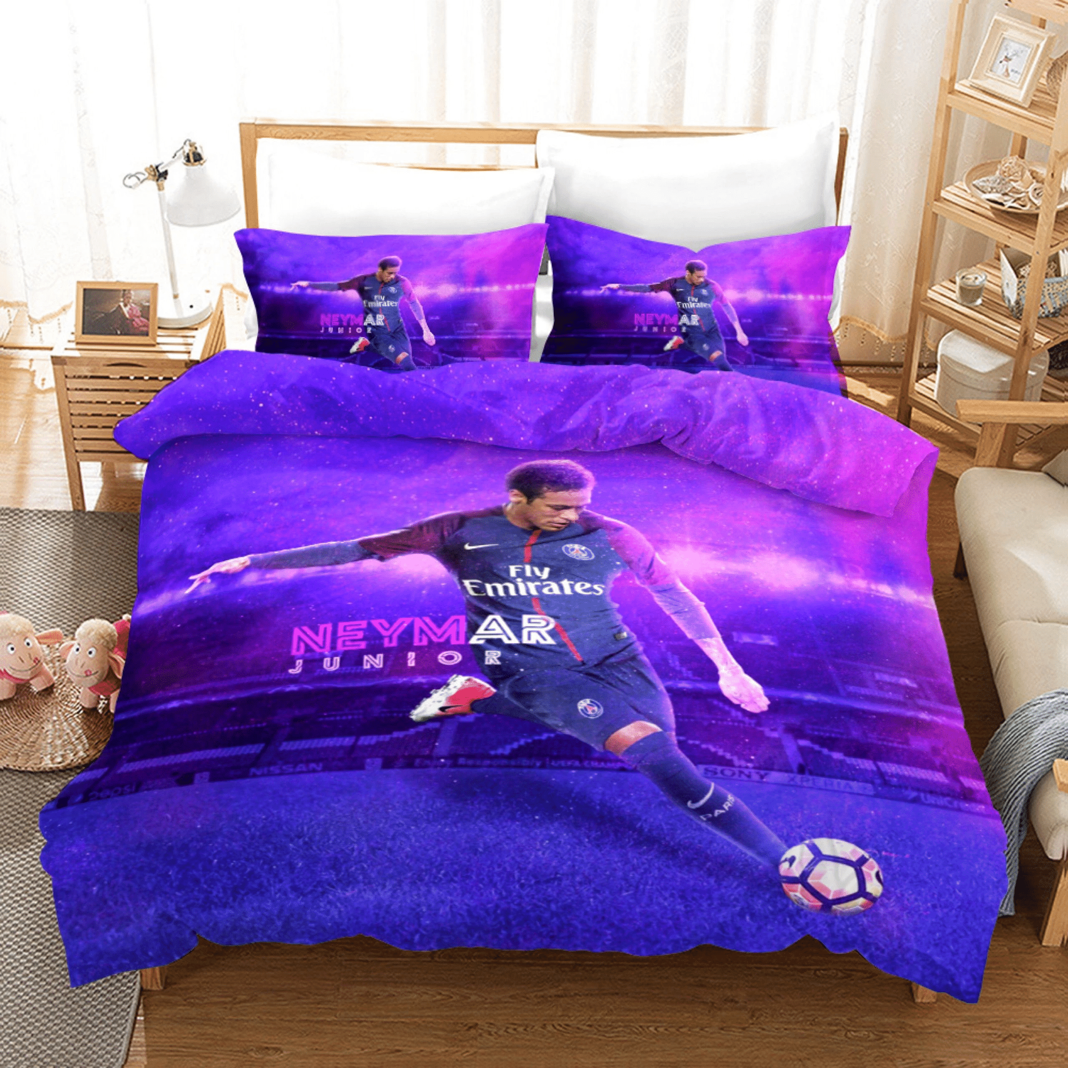 Football 2 Duvet Cover Pillowcase Bedding Sets Home Decor Quilt