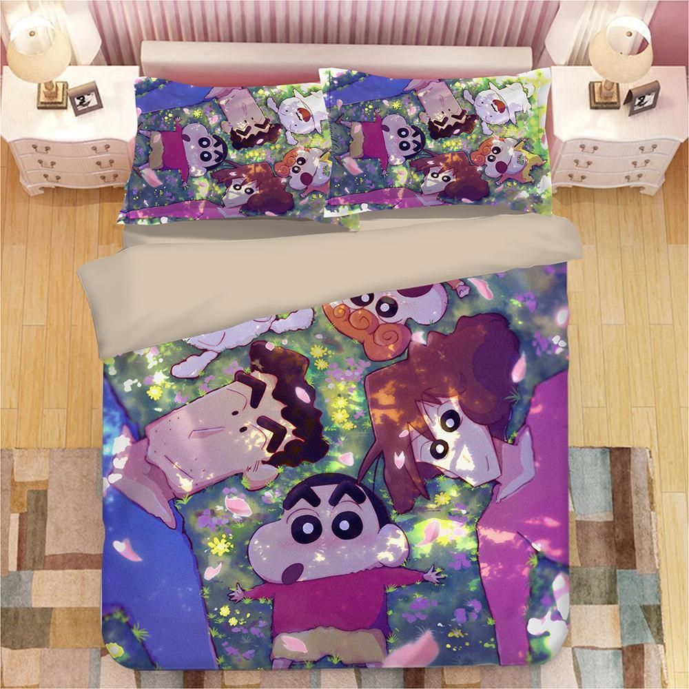 Crayon Shin Chan 2 Duvet Cover Pillowcase Bedding Sets Home Bedroom