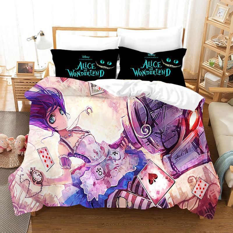 Alice In Wonderland 11 Duvet Cover Pillowcase Bedding Sets Home