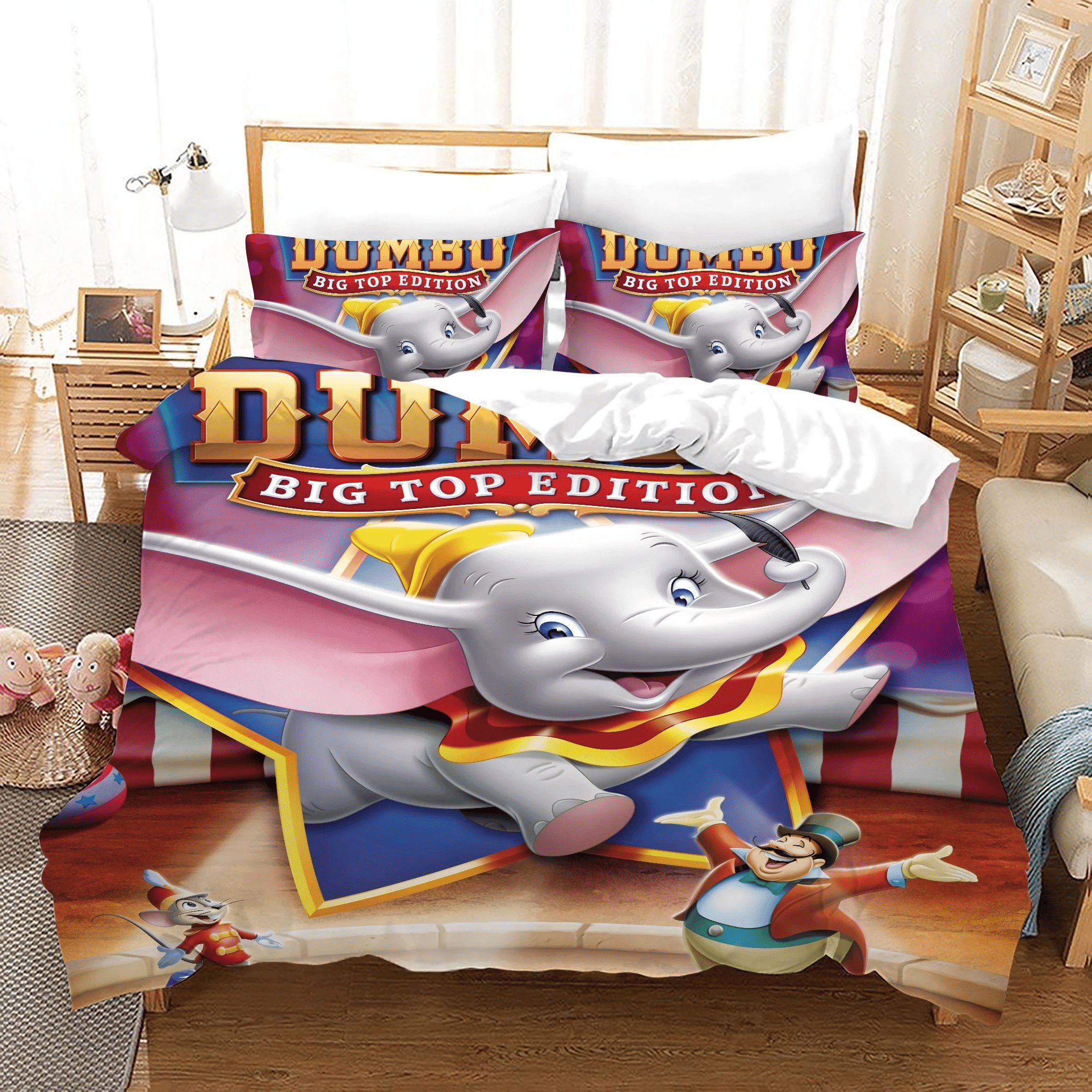 Dumbo 2 Duvet Cover Pillowcase Bedding Sets Home Bedroom Decor