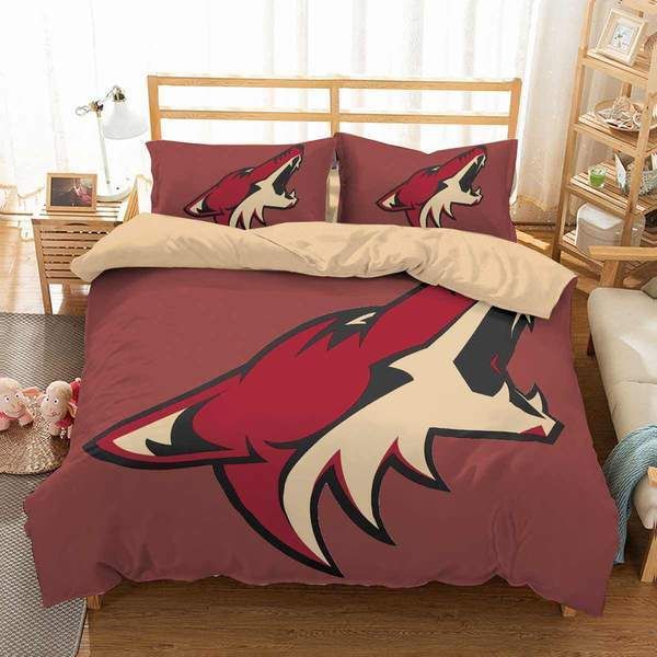 Arizona Coyotes Hockey 1 Duvet Cover Quilt Cover Pillowcase Bedding