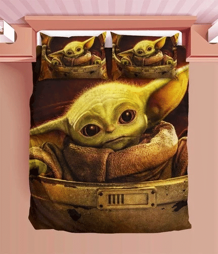 Baby Yoda Grogu Mandalorian 04 Bedding Sets Duvet Cover Bedroom