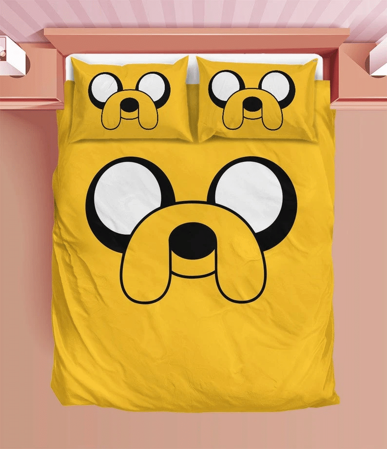 Adventure Time Duvet Jake Bedding Sets Comfortable Gift Quilt Bed