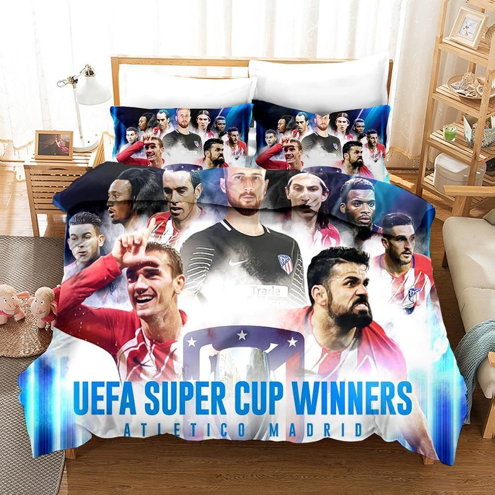 Football Uefa Champions League 9 Duvet Cover Pillowcase Bedding Sets