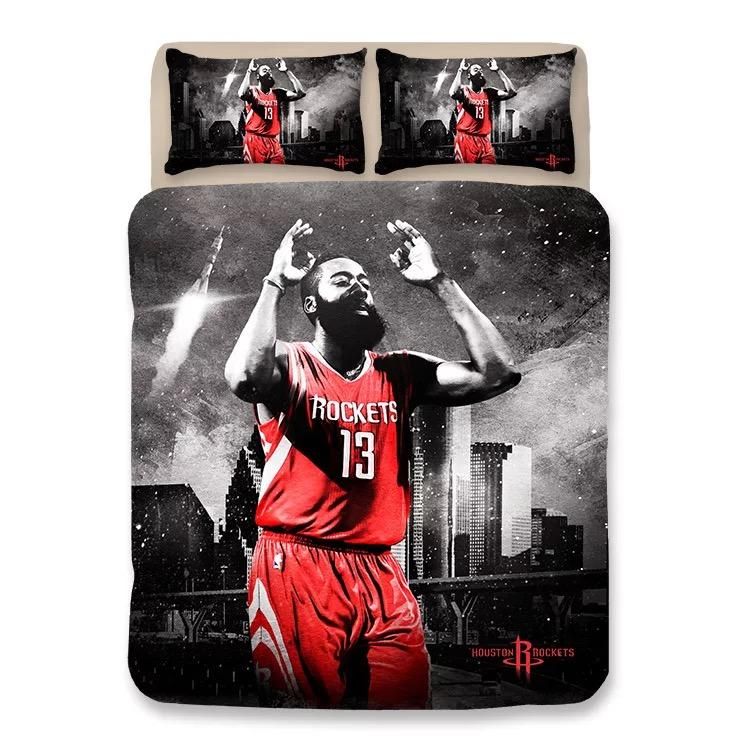 Basketball Houston Rockets James Harden 13 Basketball 2 Duvet Cover