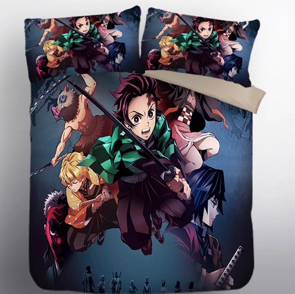 Demon Slayer Kimetsu No Yaiba Kamado Tanjirou 2 Duvet Cover