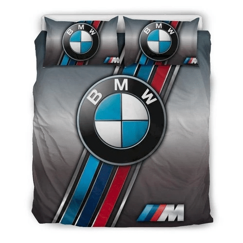 Bmw Stripes Silver Customize Bedding Sets Duvet Cover Bedroom Quilt