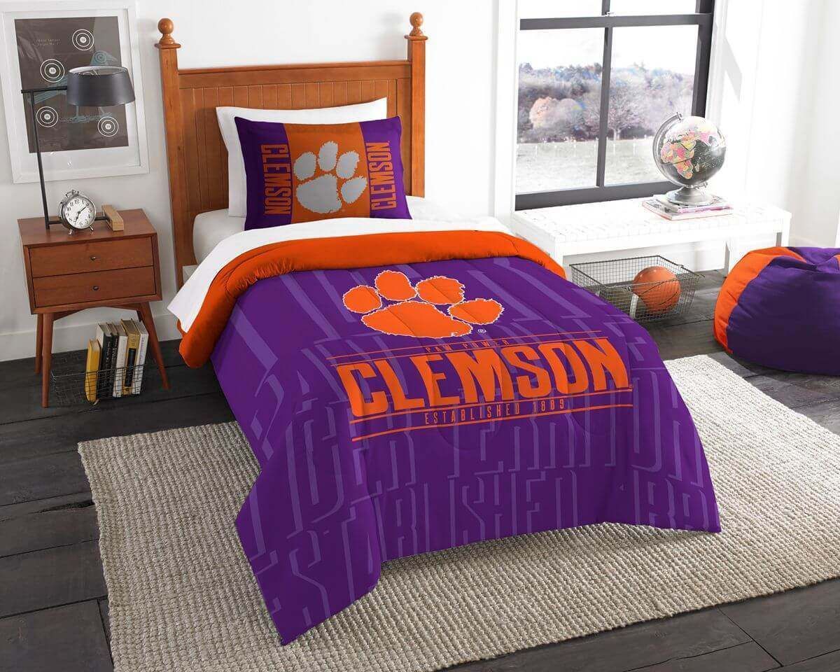 Clemson Tigers Bedding Sets 8211 1 Duvet Cover 038 2