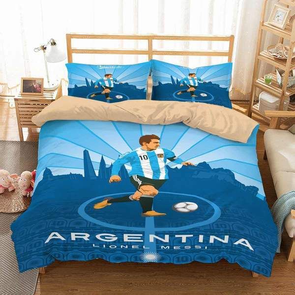 Argentina Lionel Messi Football 31 Duvet Cover Pillowcase Bedding Sets