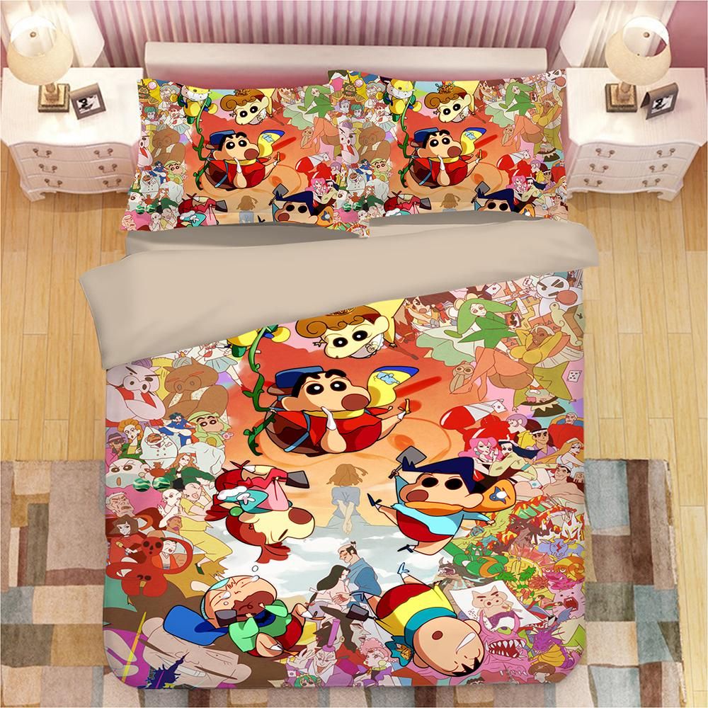 Crayon Shin Chan 3 Duvet Cover Quilt Cover Pillowcase Bedding Sets