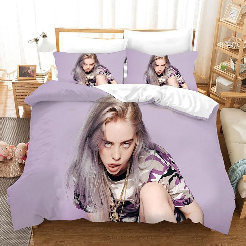 Billie Eilish Bellyache 49 Duvet Cover Pillowcase Bedding Sets Home