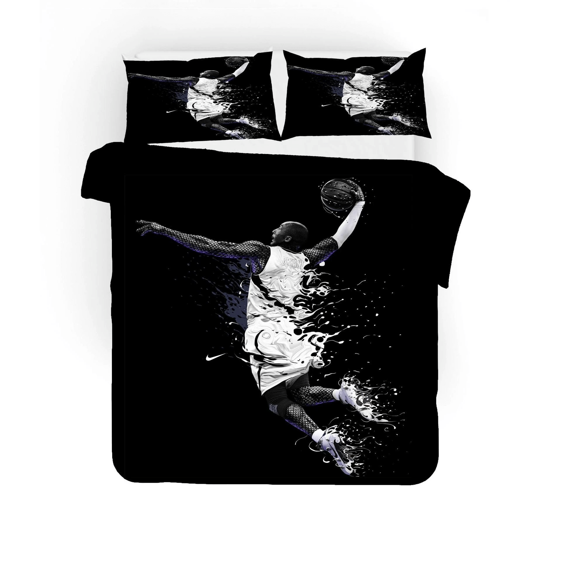 Basketball Lakers Kobe Bryant Black Mamba Basketball 22 Duvet Cover