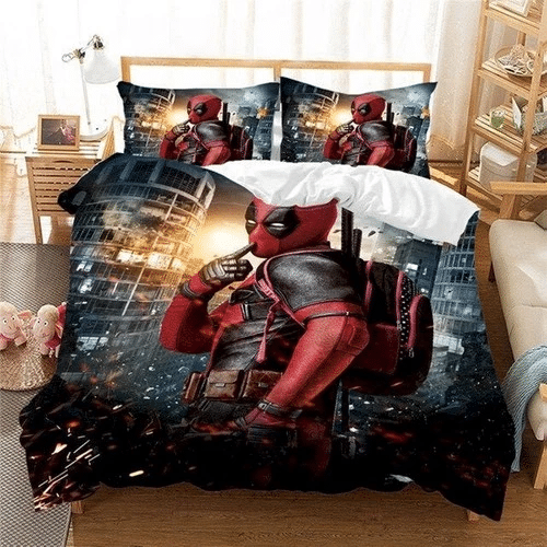 Deadpool 06 Bedding Sets Duvet Cover Bedroom Quilt Bed Sets