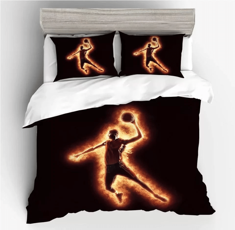 Basketball 3 Duvet Cover Quilt Cover Pillowcase Bedding Sets Bed