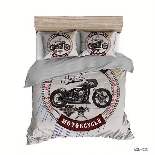 Boys Racing Dirt Bike Bedding Sets Duvet Cover Bedroom Quilt