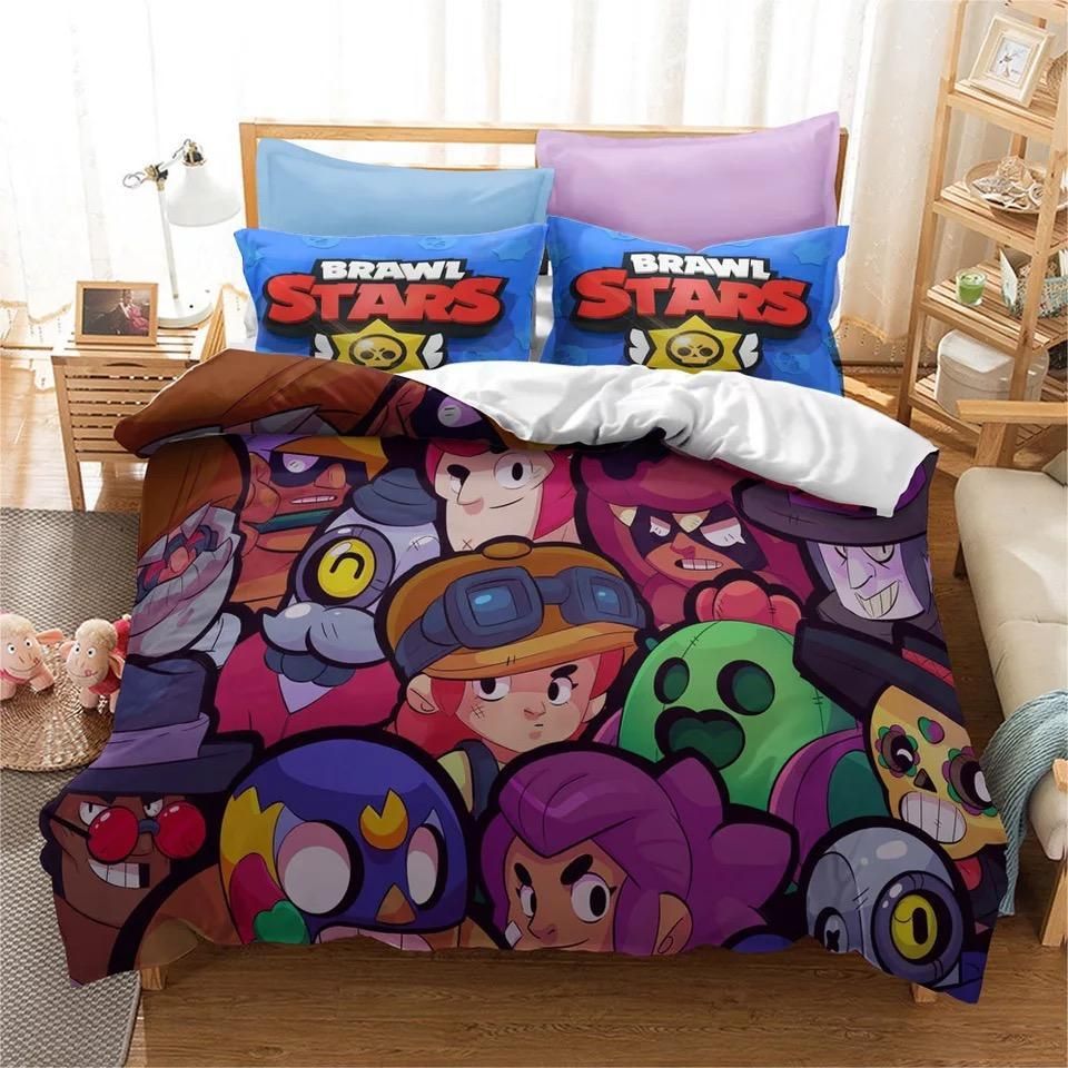 Brawl Stars 7 Duvet Cover Pillowcase Bedding Sets Home Bedroom