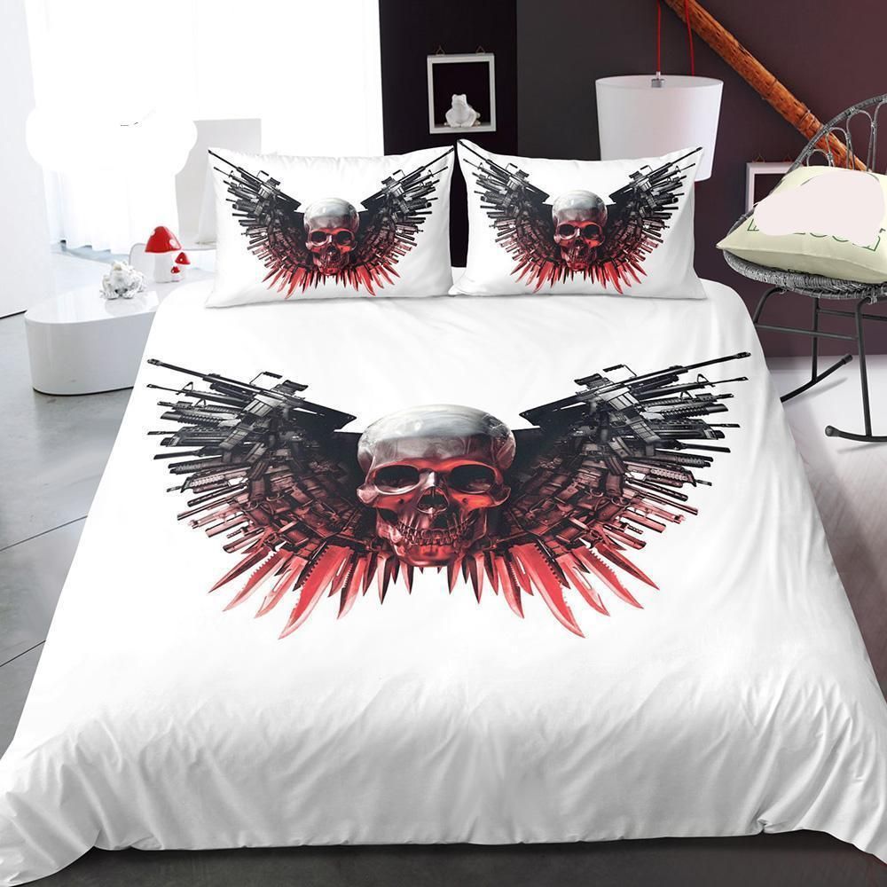 3d Digital Printing Skull Duvet Cover Set Bedding Sets Duvet