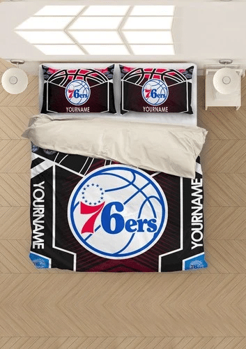 Customize Philadelphia 76ers Bedding Sets Duvet Cover Bedroom Quilt Bed