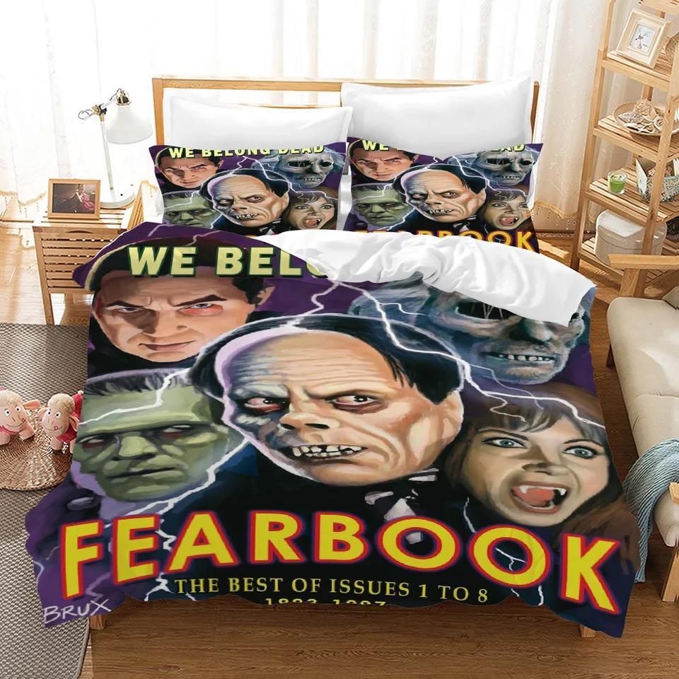 Fearbook Horror Movie 8 Duvet Cover Pillowcase Bedding Sets Home