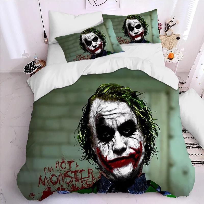 2019 Joker Arthur Fleck Clown 3 Duvet Cover Pillowcase Bedding