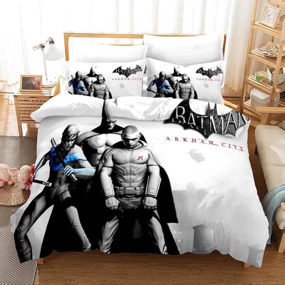 Batman 3 Duvet Cover Pillowcase Bedding Sets Home Bedroom Decor