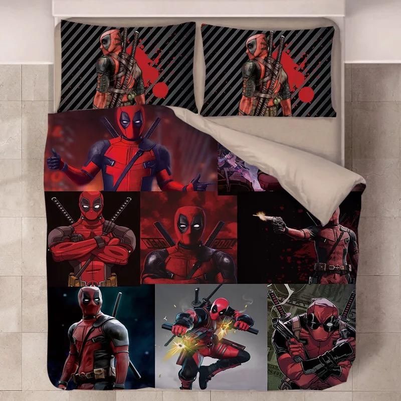 Deadpool X Men 18 Duvet Cover Quilt Cover Pillowcase Bedding Sets