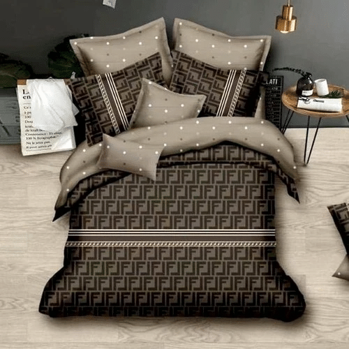 Fendi Luxury Brand Bedding Sets Quilt Sets Duvet Cover Bedroom