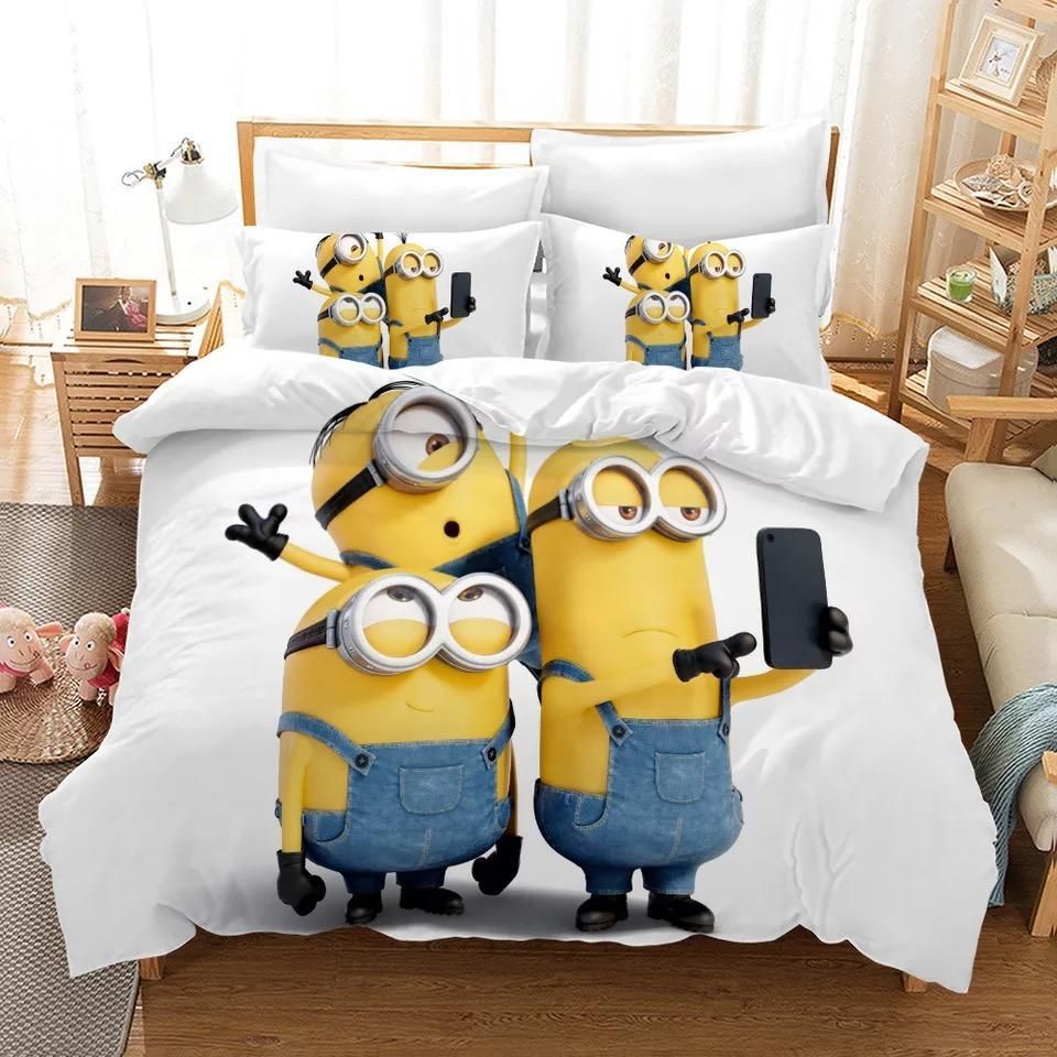 Despicable Me Minions 6 Duvet Cover Pillowcase Bedding Sets Home