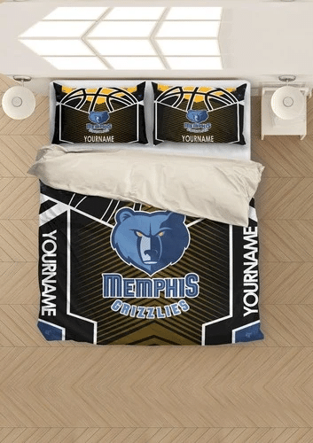 Customize Memphis Grizzlies Bedding Sets Duvet Cover Bedroom Quilt Bed