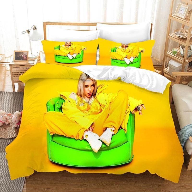 Billie Eilish Bellyache 56 Duvet Cover Pillowcase Bedding Sets Home