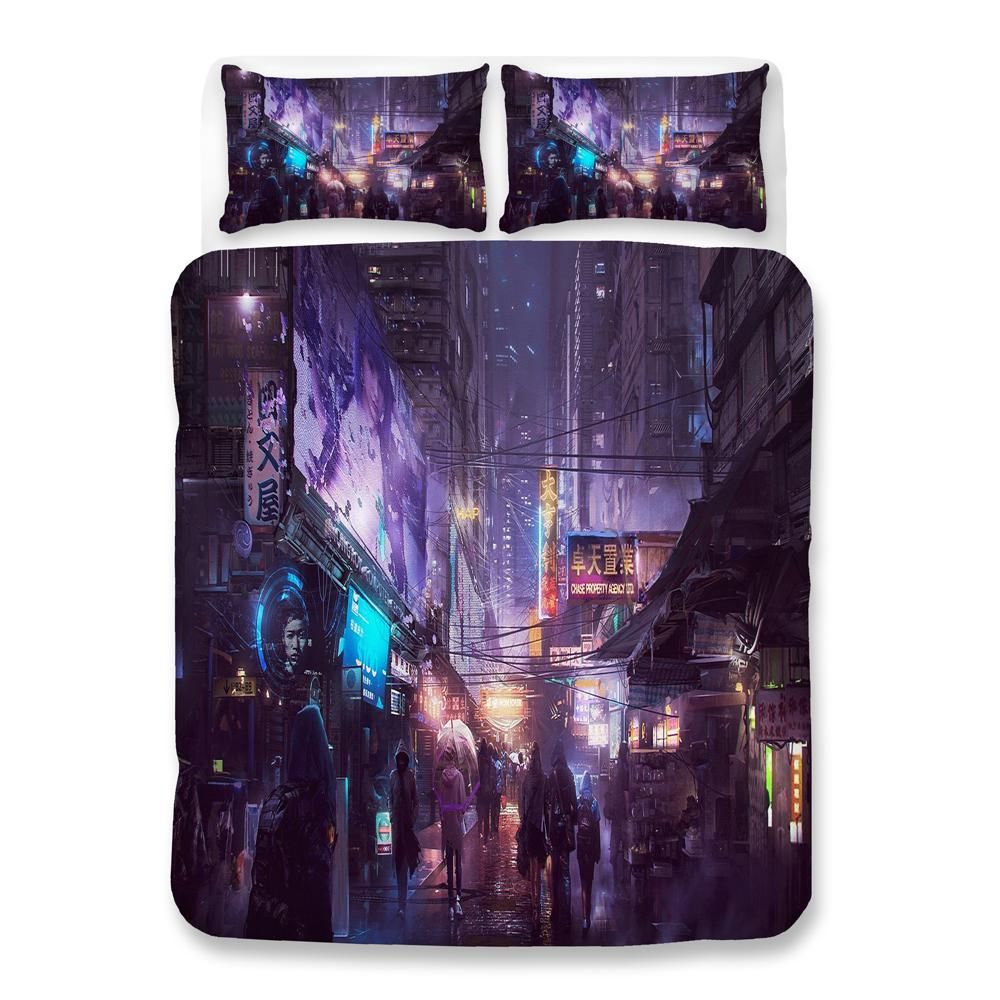 Cyberpunk 2077 64 Duvet Cover Quilt Cover Pillowcase Bedding Sets