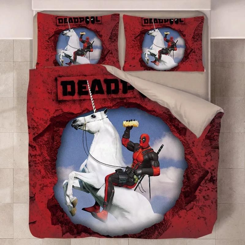 Deadpool X Men 19 Duvet Cover Quilt Cover Pillowcase Bedding Sets