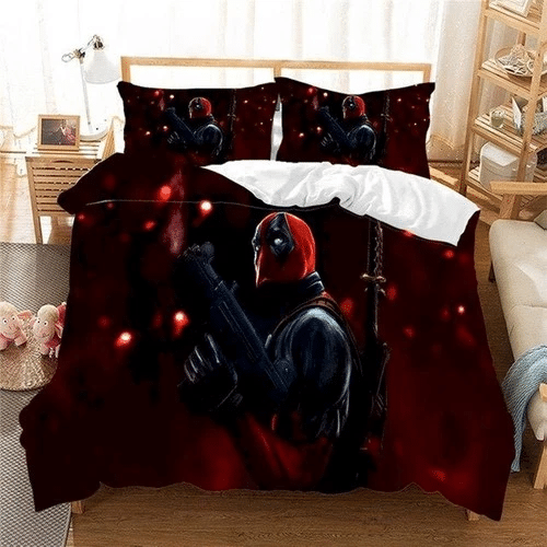 Deadpool 08 Bedding Sets Duvet Cover Bedroom Quilt Bed Sets