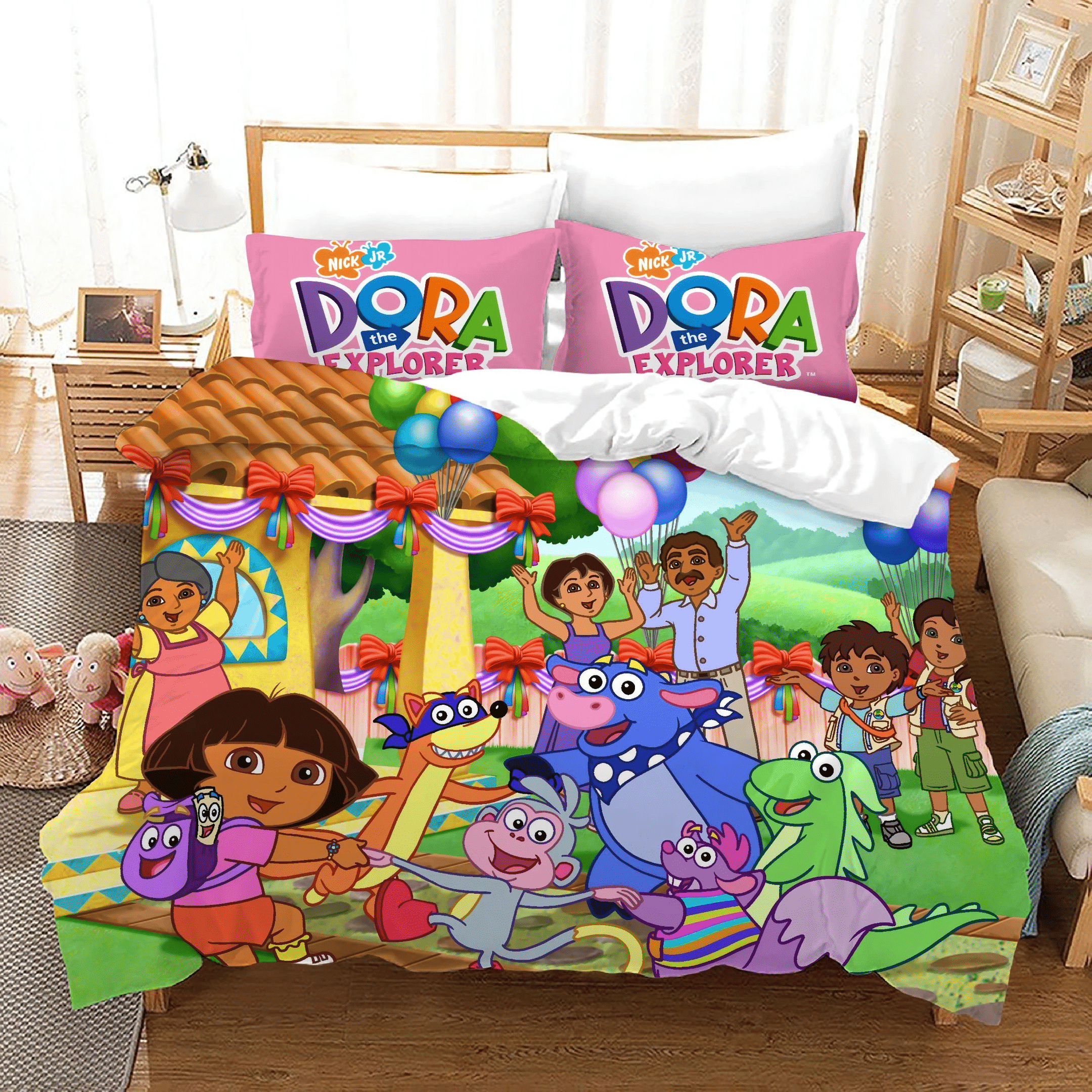 Dora The Explorer 6 Duvet Cover Pillowcase Bedding Sets Home