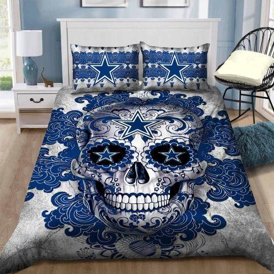 Dallas Cowboys Sugar Skull Bedding Sets 8211 1 Duvet Cover