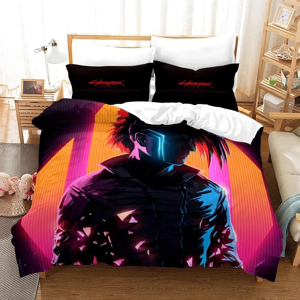 Cyberpunk 2077 16 Duvet Cover Quilt Cover Pillowcase Bedding Sets