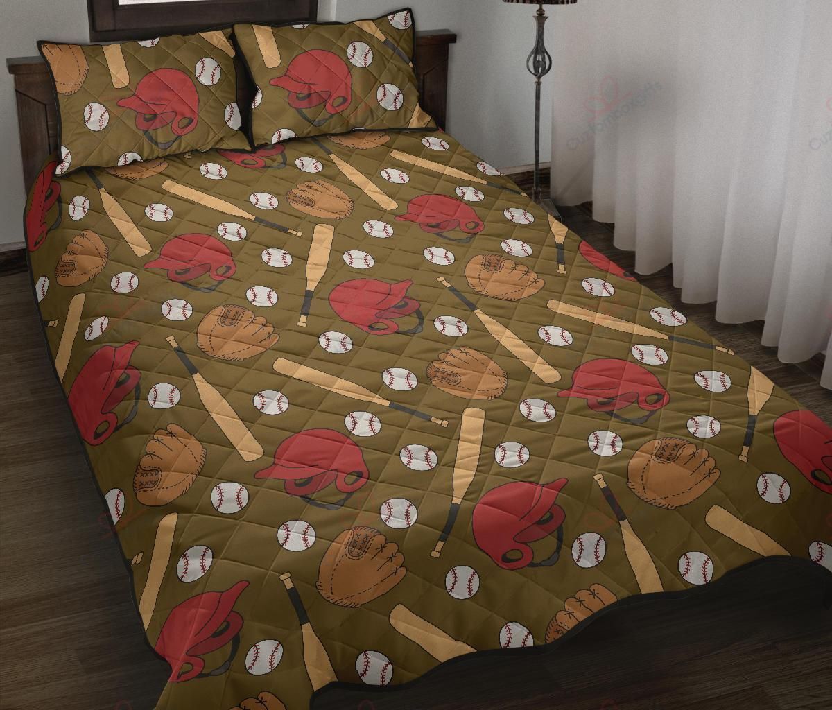 Baseball Things Printed Bedding Set Bedding Sets Duvet Cover Bedroom