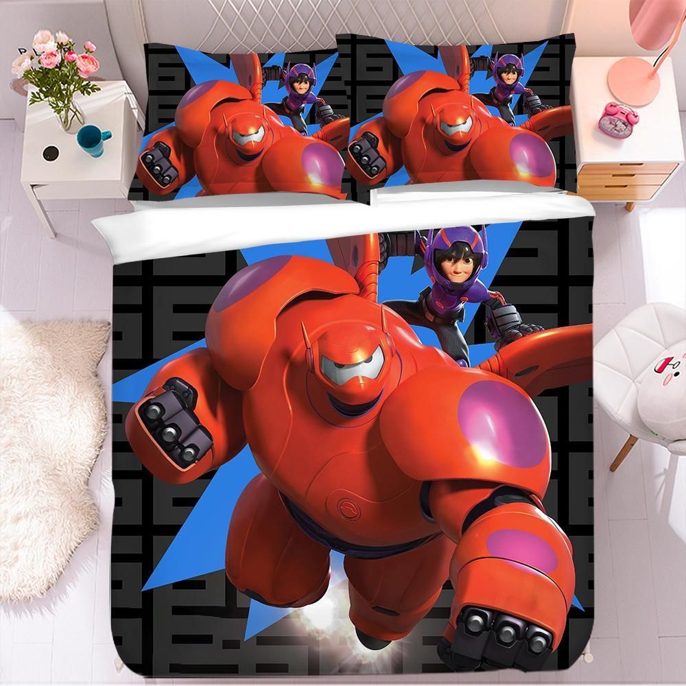 Big Hero 6 Baymax 3 Duvet Cover Pillowcase Bedding Sets