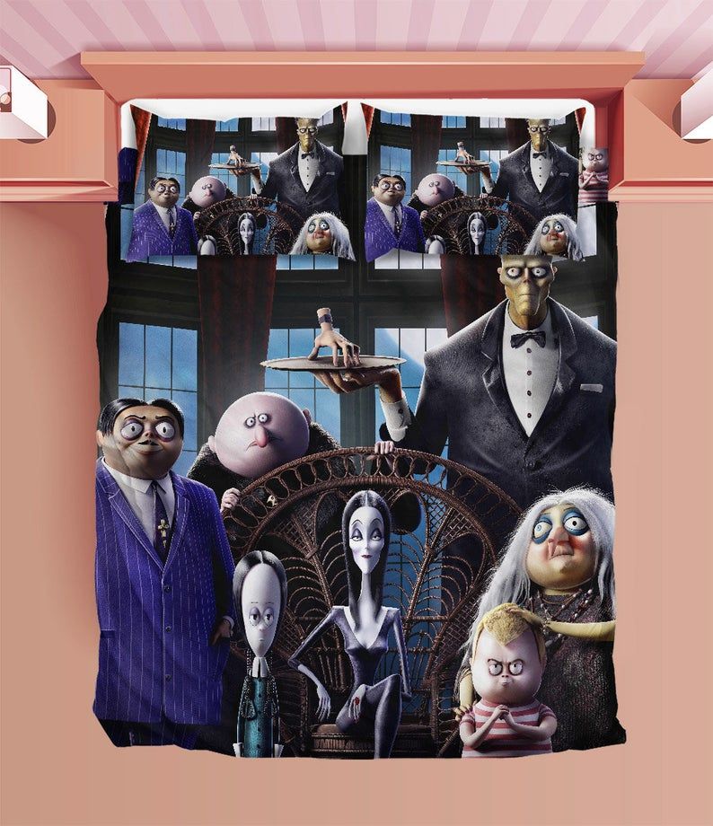 Addams Duvet Addams Family Bedding Sets Comfortable Gift Quilt Bed