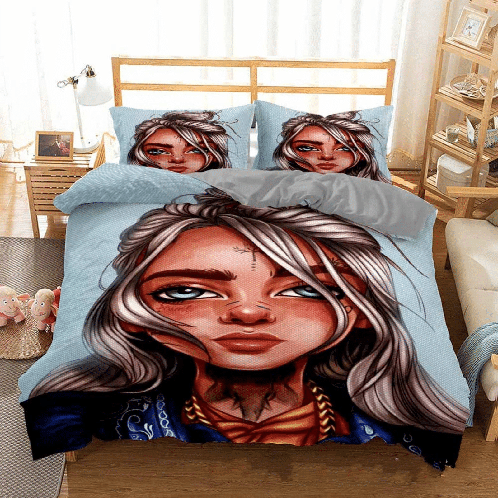 Billie Eilish Bellyache 38 Duvet Cover Pillowcase Bedding Sets Home