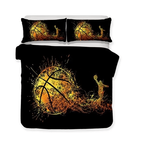 Cool Gold And Black Slam Dunk Bedding Sets Duvet Cover