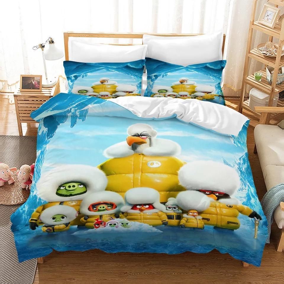 Angry Birds 5 Duvet Cover Pillowcase Bedding Sets Home Decor