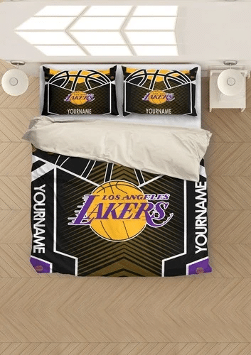 Customize Los Angeles Lakers Bedding Sets Duvet Cover Bedroom Quilt