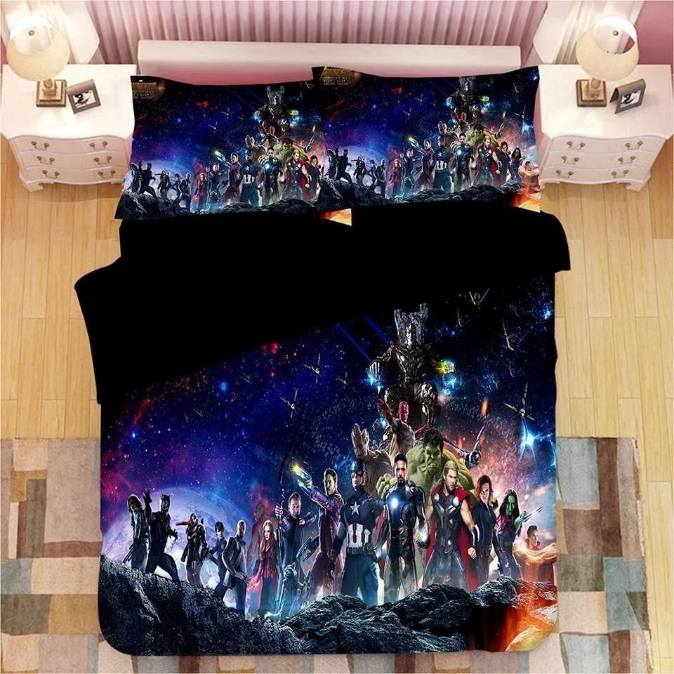 Avengers Endgame 4 Duvet Cover Pillowcase Bedding Sets Home Decor