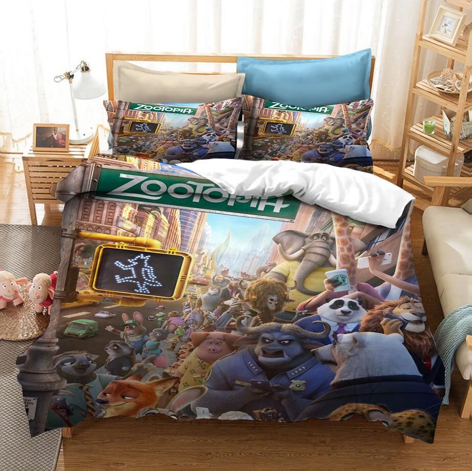 Zootopia Zootropolis Judy Nick 1 Duvet Cover Quilt Cover Pillowcase