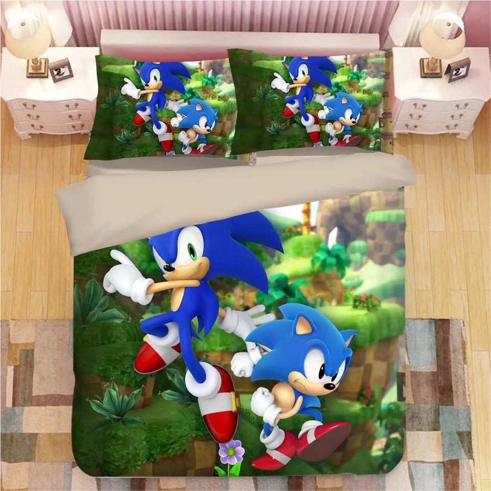 Sonic The Hedgehog 11 Duvet Cover Quilt Cover Pillowcase Bedding